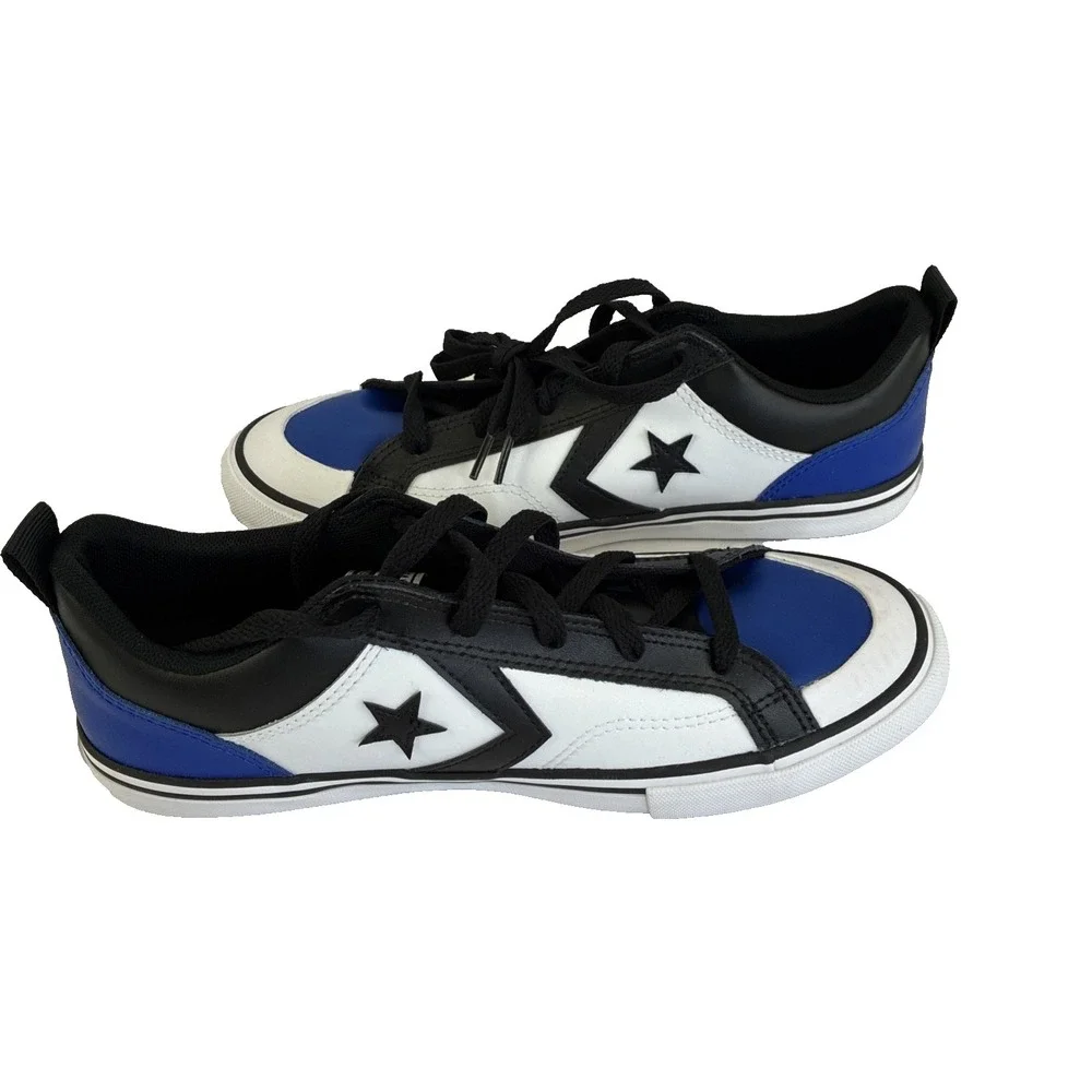 New Big Kids Converse Pro Blaze Play Offs Multicolor Leather Low Sneakers Sz 5.5